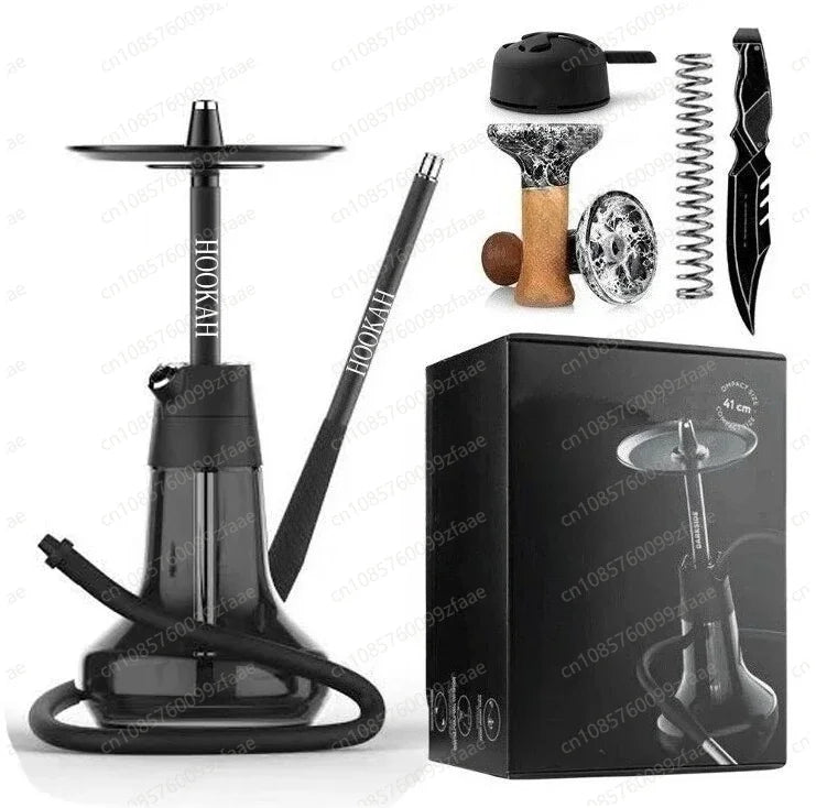 Russian Portable Arab Shisha, Large Smoke Hookah with Gift Box
