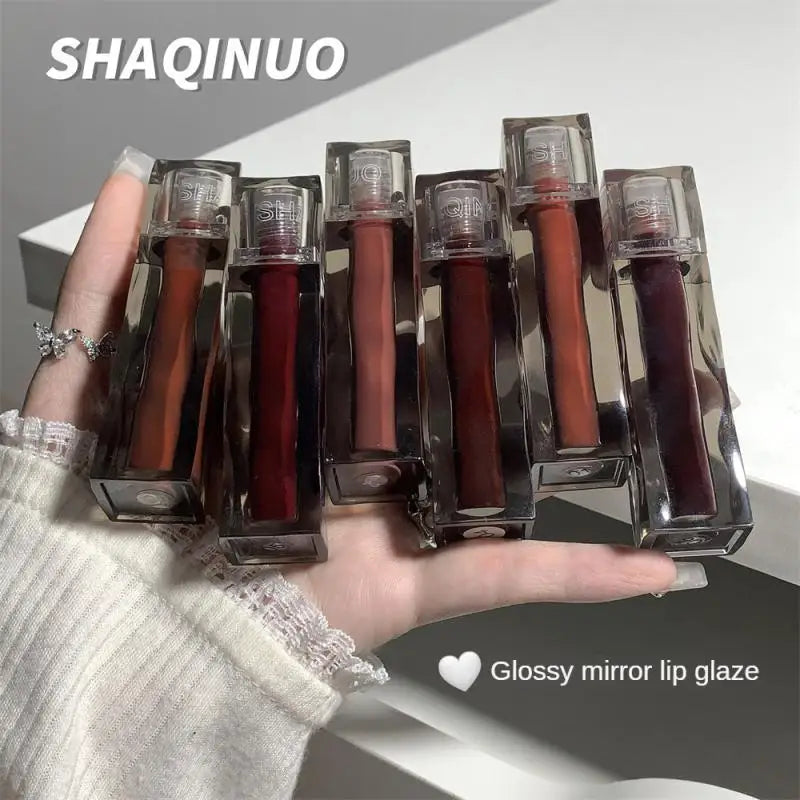 Moisturizing Mirror Lip Glaze Waterproof Sweatproof Long Lasting Lip Gloss Non-stick Cup Easy To Apply Liquid Lipstick Cosmetics