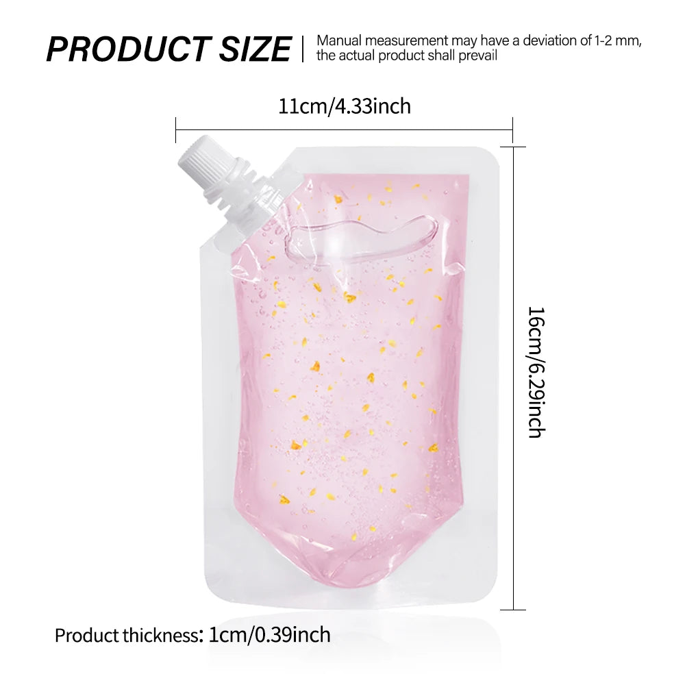 DIY Clear Lip Gloss Base Oil Color Change Lip Gloss with Gold Foil Moisturizing Lipstick Material Gel For Lip Gloss Base 100ml