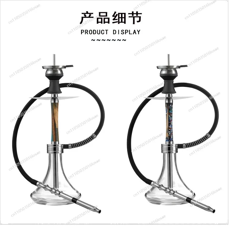 Arabian Shisha 8-hole Outlet Aluminum Alloy Hookah Set Smoking Set