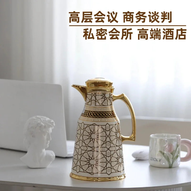 Insulated water bottle for household use, hot water bottle for business clubs, and office water bottle