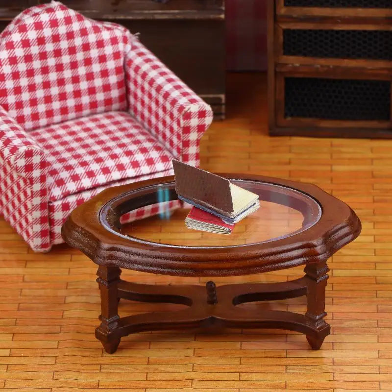 1/12 Dollhouse Furniture: Coffee Table Model; Stylish Decor for Miniature Living Room Scenes