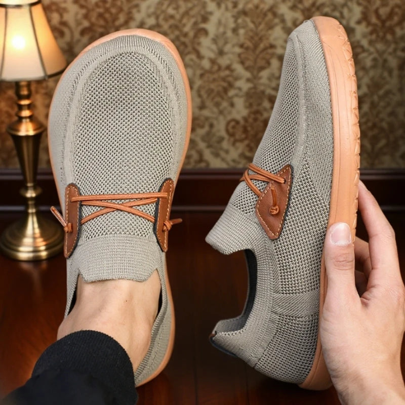 Men Wide Barefoot Shoes New Fashion Wide Toe Breathable Barefoot Large Summer Trendy Kahki Mesh Casual Walking Shoes Hot Selling