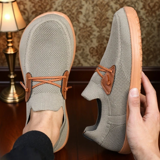 Men Wide Barefoot Shoes New Fashion Wide Toe Breathable Barefoot Large Summer Trendy Kahki Mesh Casual Walking Shoes Hot Selling