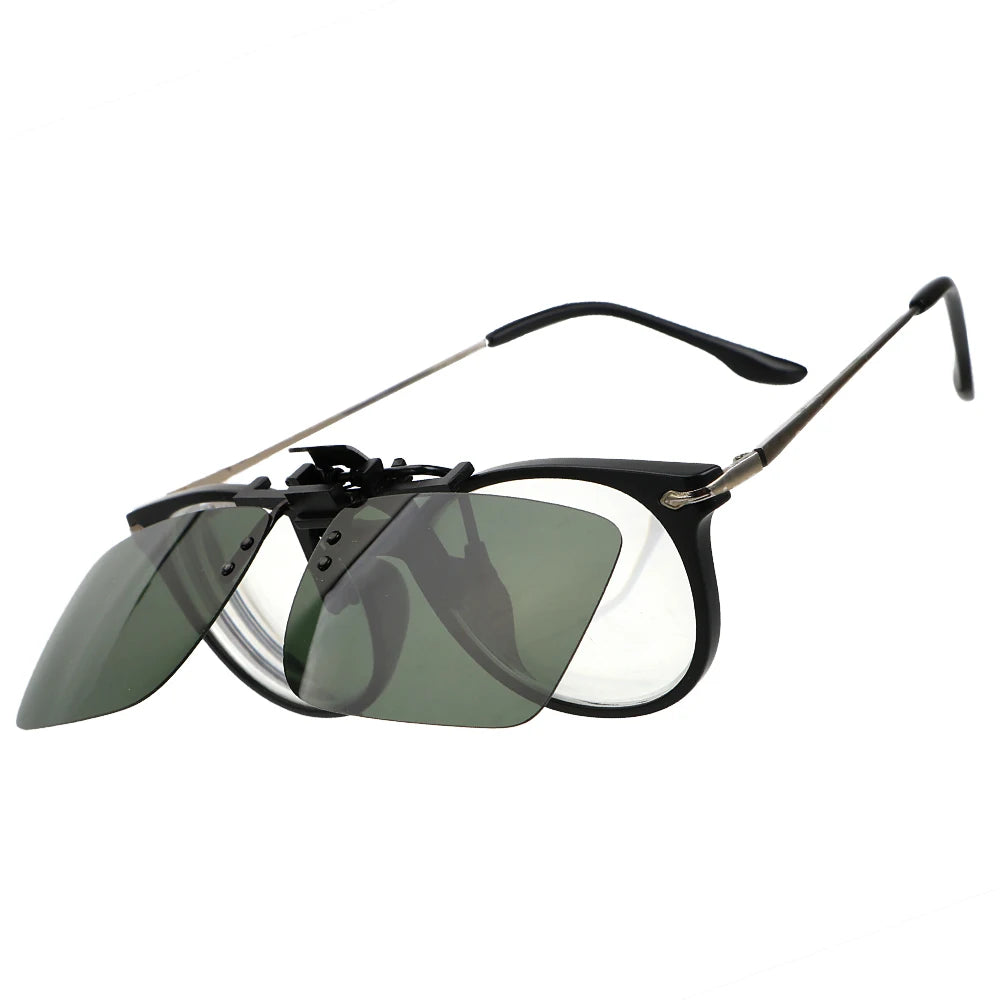 Driver Goggles Polarized Sun Glasses For Men Women Clip On Sunglasses Driving Night Vision Lens Anti-UVA UVB