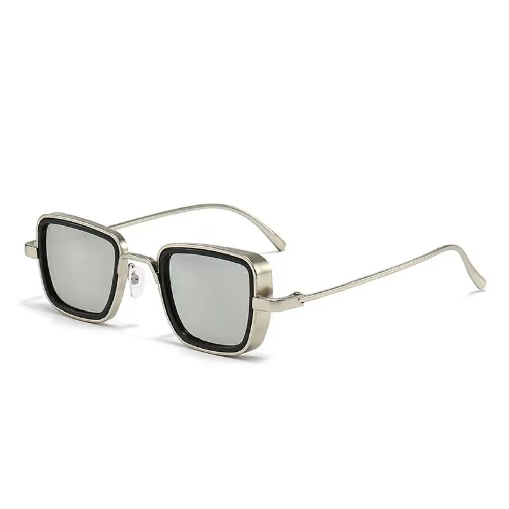 Lightweight Retro Square Sunnies Gradient Sunshade Eyewear Unisex Polarizing Lens Sunglasses Alloy Indian Style Anti-UV Glasses