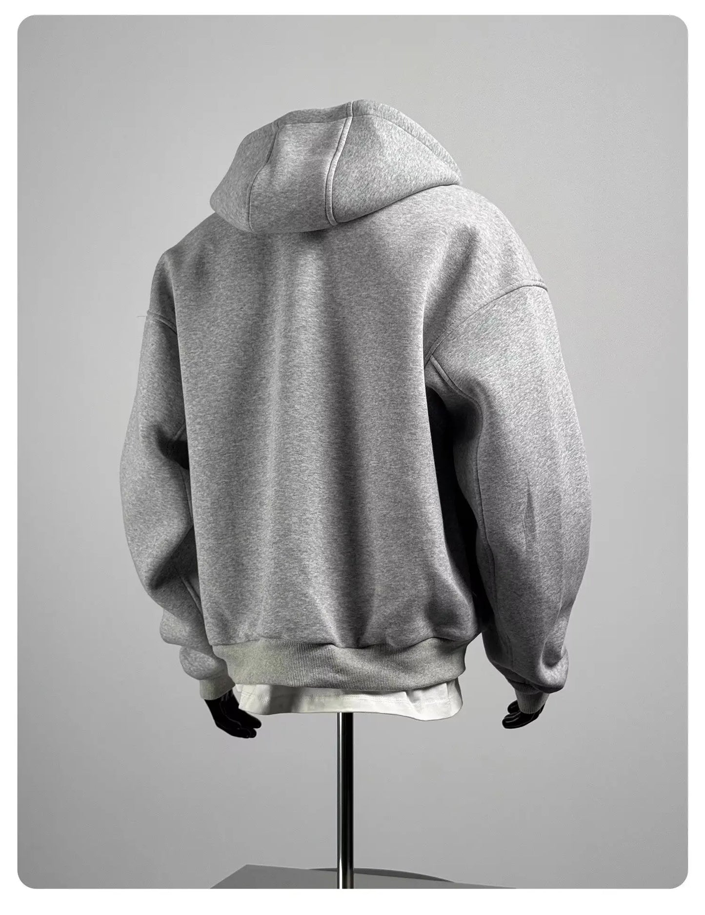 New Cotton Zip Hoodies & Sweatshirts for Men Autumn Black Grey Loose Hoodie Spring Long-sleeved Top Men Oversized Hoodie 2025
