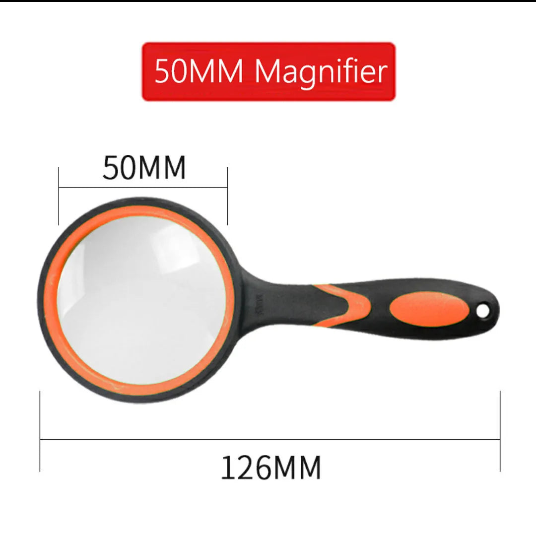 10X Magnifying Glass  Handheld Reading Magnifier For Seniors & Kids Real Glass Magnifying Lens For Book Newspaper Reading