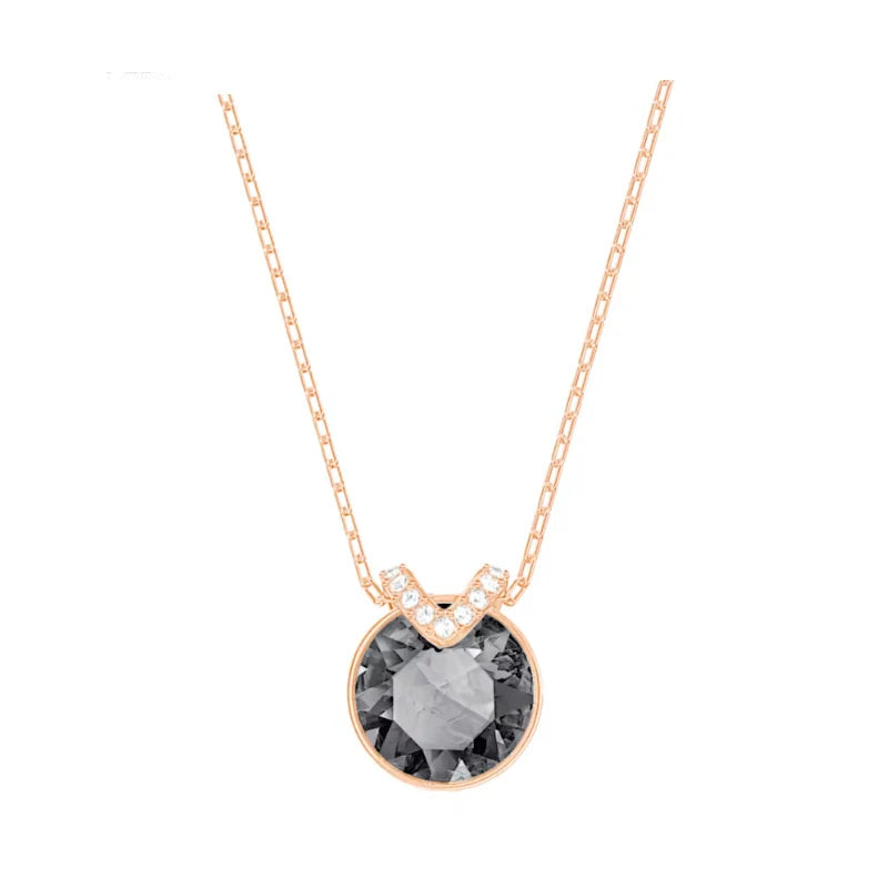 Necklace women's luxury light luxury versatile earrings niche design jewelry set
