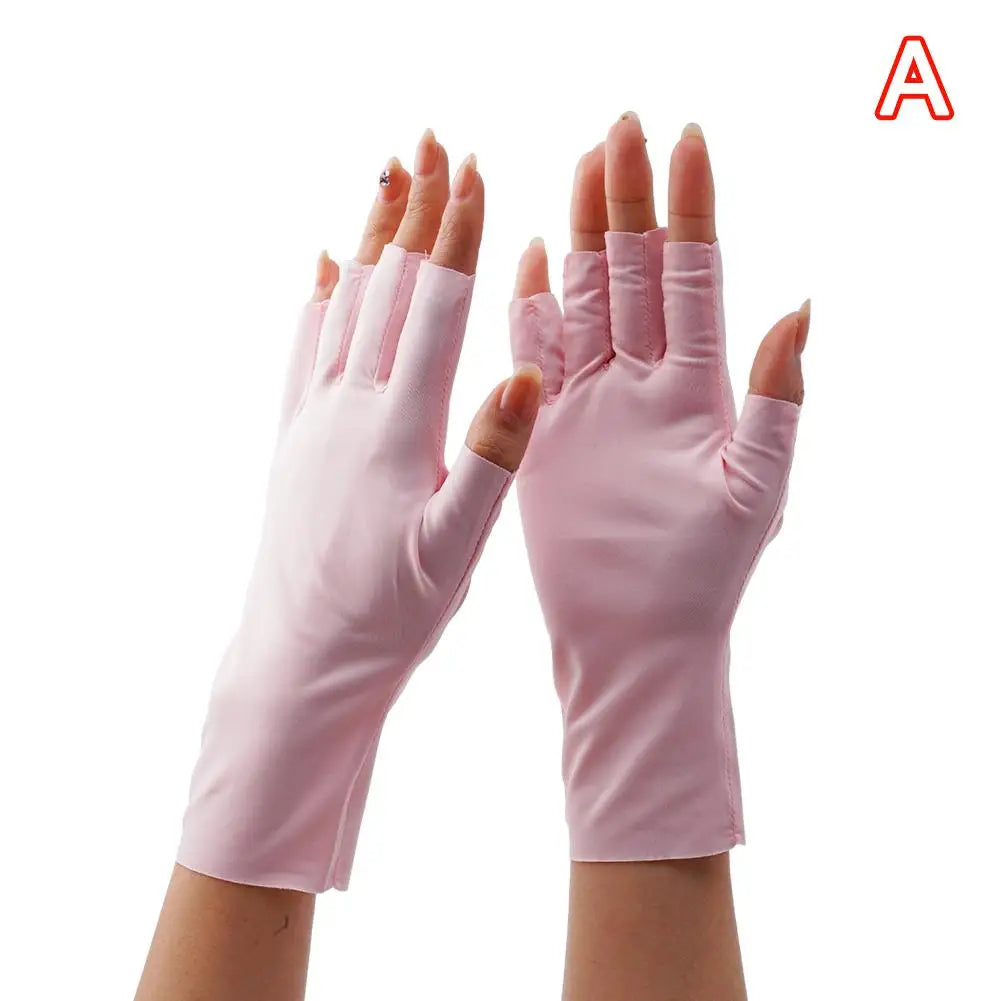 Women Sunscreen Gloves Fingerless Gloves Summer Sunscreen UV Protection Multicolor Gloves Woman Driving Glove Female Touchscreen