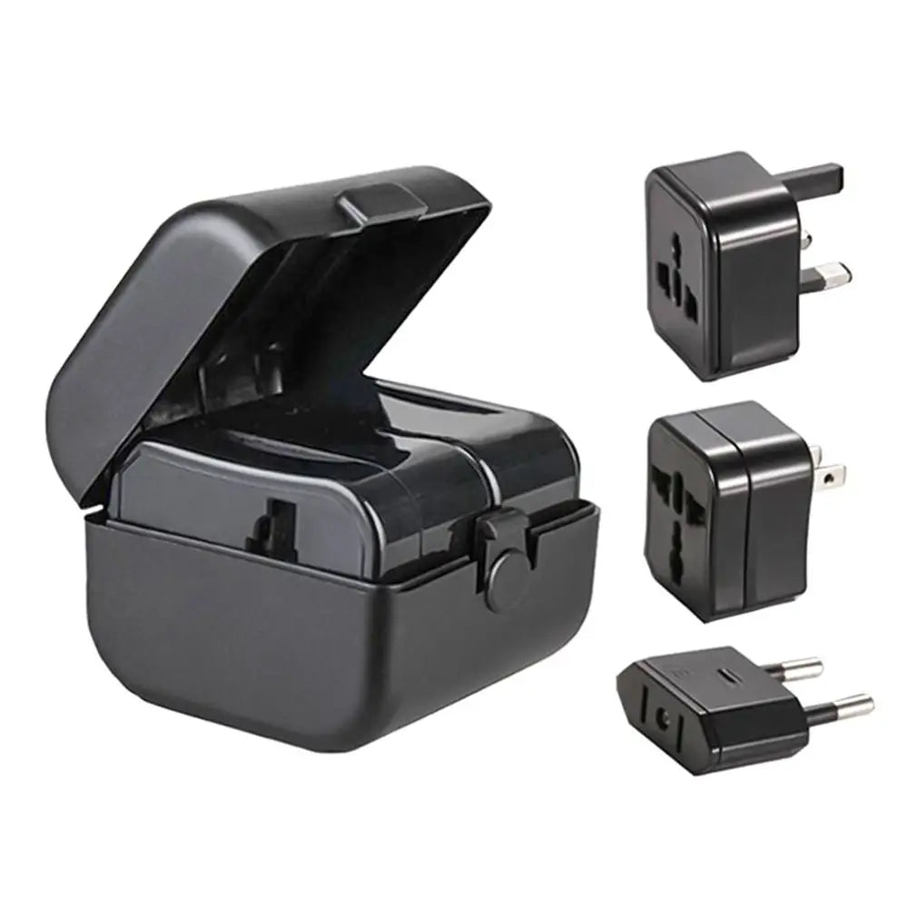 Universal Travel Plug All In One Adapter with EU US UK AU Plug Global Travel Power Charger Sockets Converter for USA EU UK AU