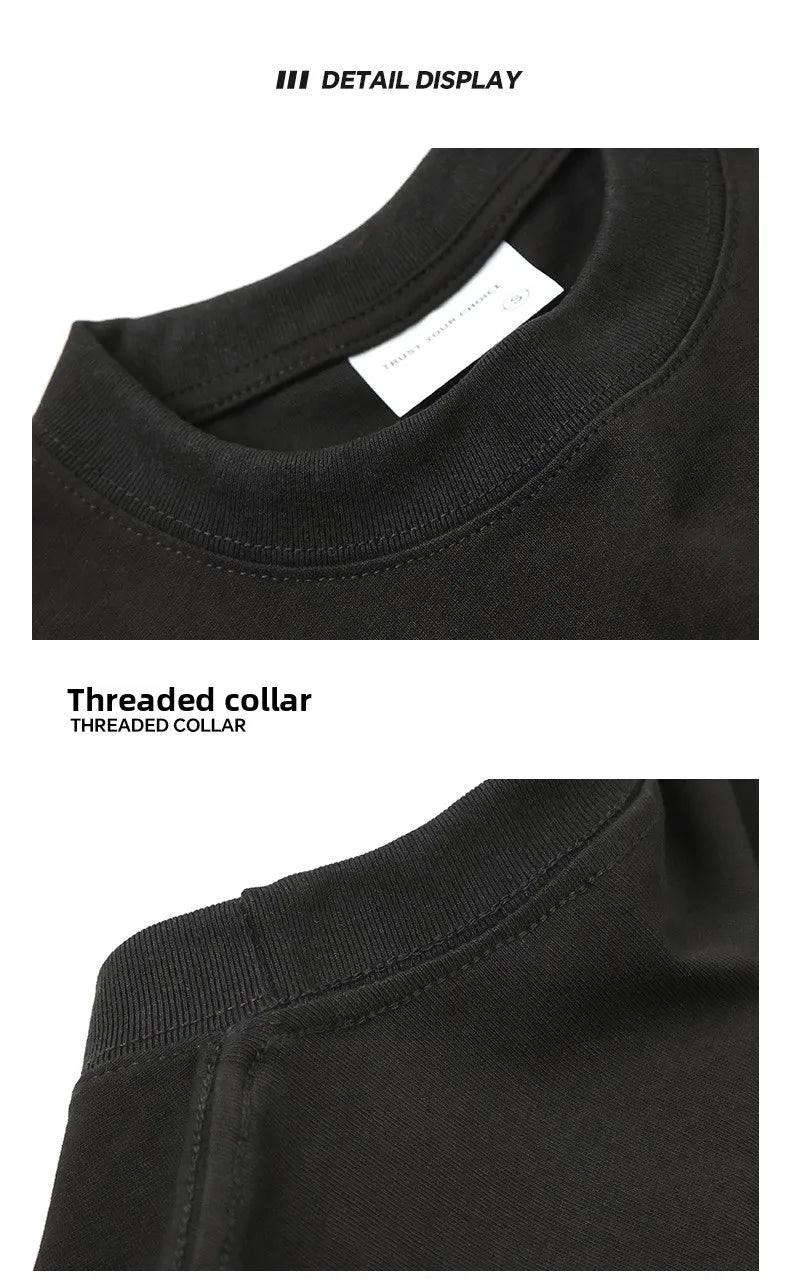 Summer 100% pure cotton T-shirt for men and women solid color round neck top customized team uniform personalized 3D printing