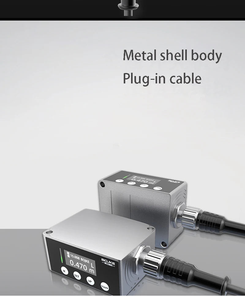 50m long distance laser displacement ranging sensor TOF photoelectric switch RS485 communication analog quantity