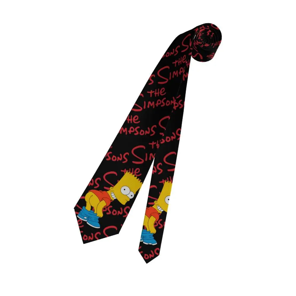 Personalized The S-Simpsones Homer Neck Ties Men Formal Silk Wedding Neckties