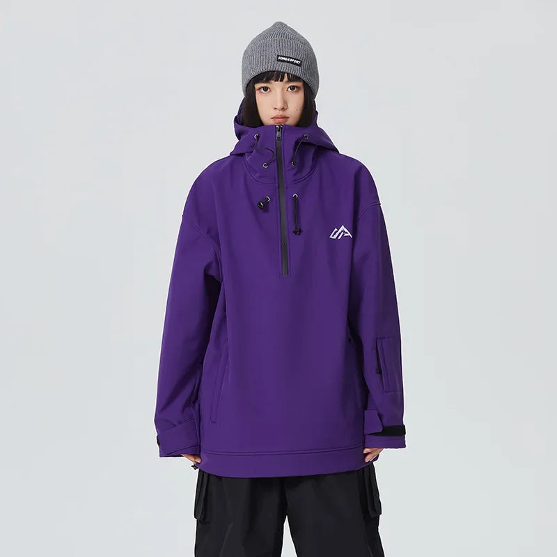 New Couple's Skiing Jackets 2025 Winter Warm Snow Clothes Pro Windproof Woman Ski Sport Hoodies Man Outdoor Snowboard Tracksuit