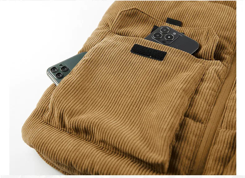 Winter Fashion Wool Vest Male Cotton-Padded Vests Coats Men Sleeveless Vest Jackets Warm Waistcoats Clothing Plus Size 6XL
