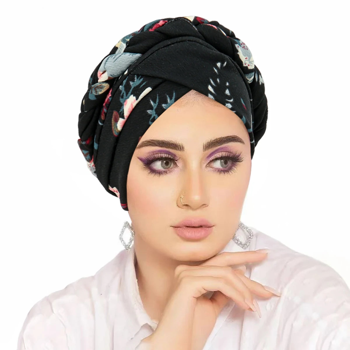 New Head Scarf for Muslim Women Trendy Print Turban Bonnet Hijab Caps Inner Hijabs Femme Musulman Arab Wrap Turbantes