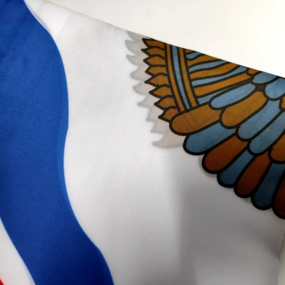 Islamic flag of the Assyria of Aramean-Syriac, chalk, 90x150cm, polyester hanging for indoor and outdoor decoration