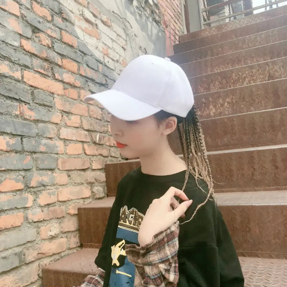 Baseball Cap Wig Hip Hop Hat Peaked Cap Daily Wear Wig Hair Dreadlocks Cap 35cm Synthetic Wig Braid Sun Visor Hats Lady Men