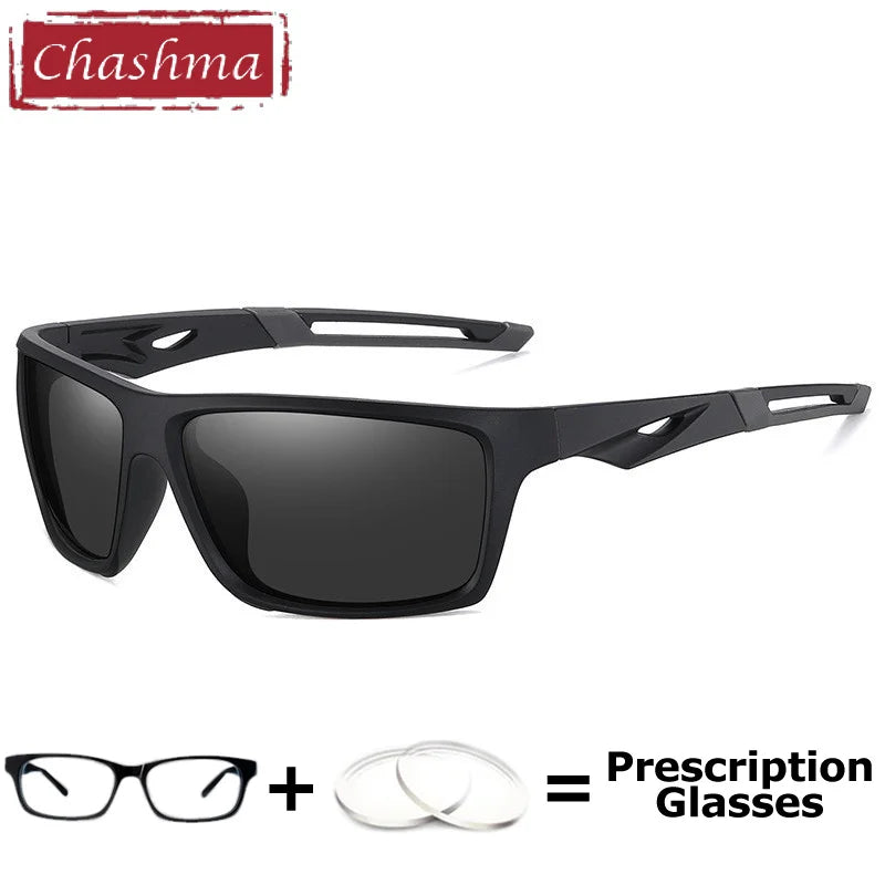 Chashma Polarized Myopia Sunglasses Oversize Big Curve Men Sun Glass Digital Progressive Sport Style Prescription Eyeglasses