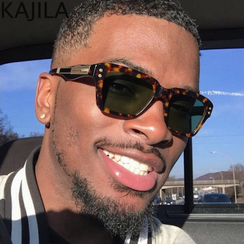 Retro Polarized Square Punk Sunglasses Men 2026 Luxury Brand Designer Classic Driving Shield Sun Glasses for Male Shades UV400