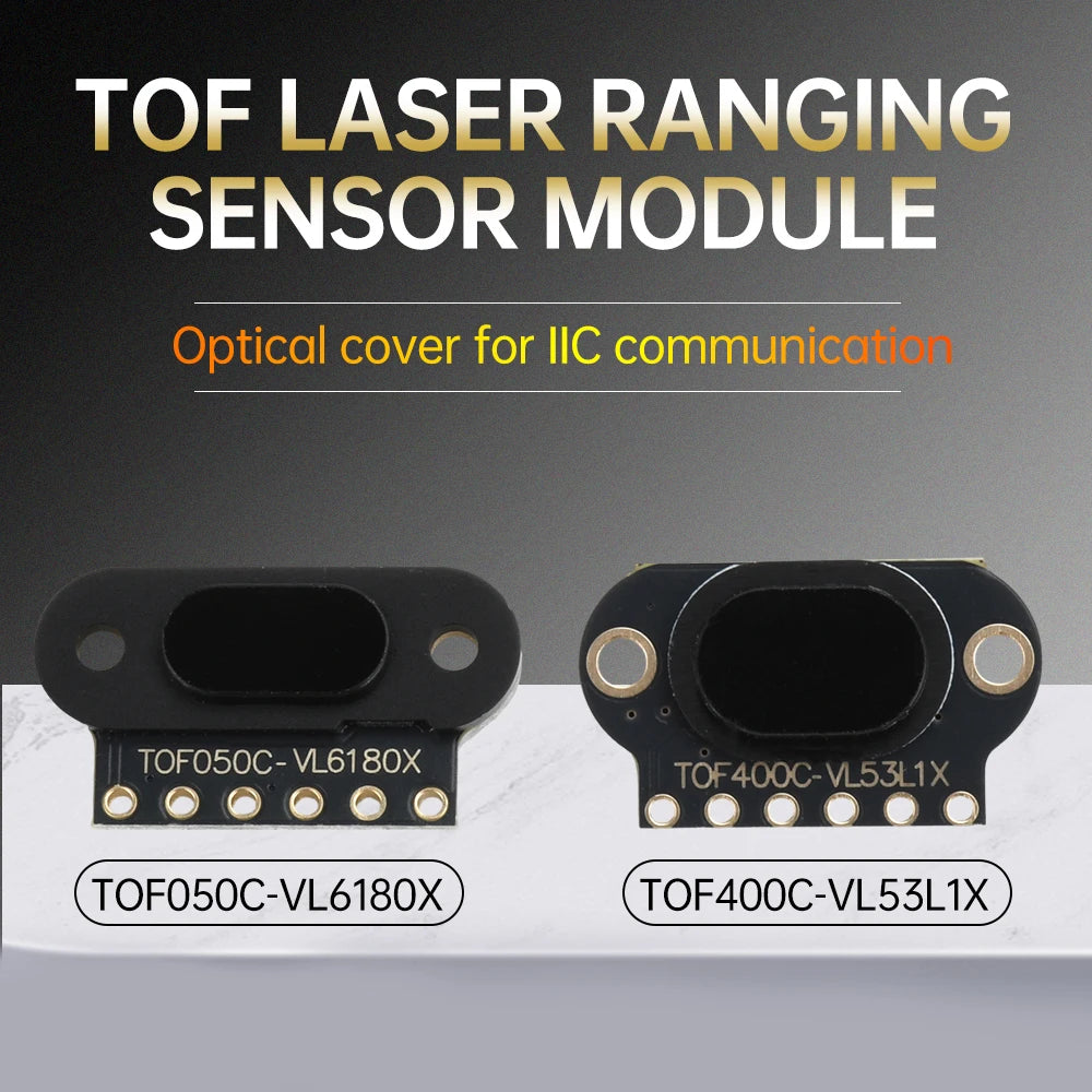 Laser Ranging Sensor Module for Arduino STM32 Measure Flight Distance 50CM 400CM I2C Output TOF050C TOF0400C