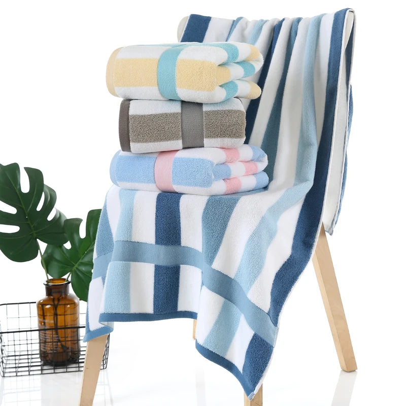 Turkish Cotton Natural Ultra Absorbent Eco - Friendly Bath Towels, Beach Towel, Bathroom Sets for Home Luxury Hotel Spa