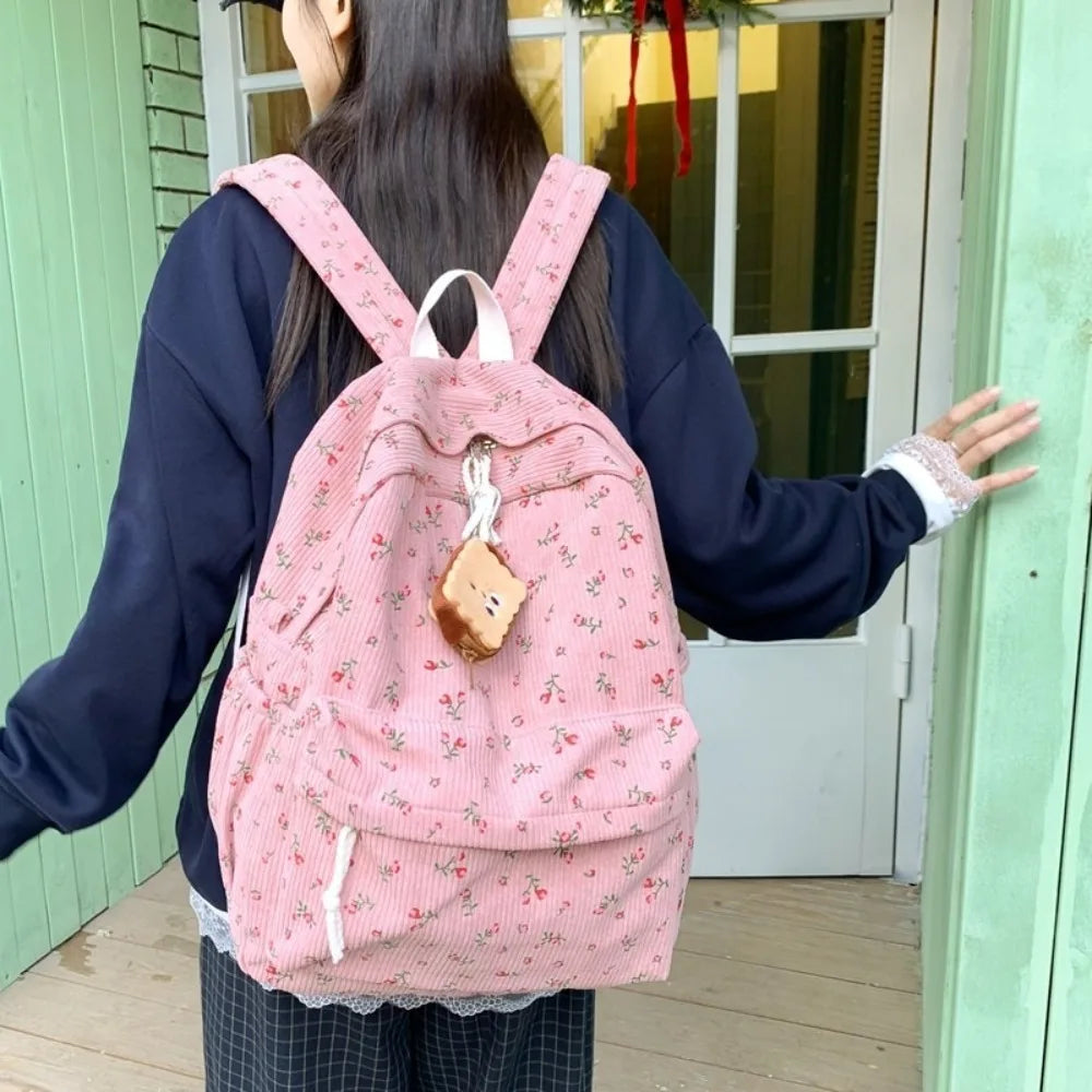 New Large Capacity Children's School Backpack Lightweight Floral School Bags Students Schoolbag Boys Girls