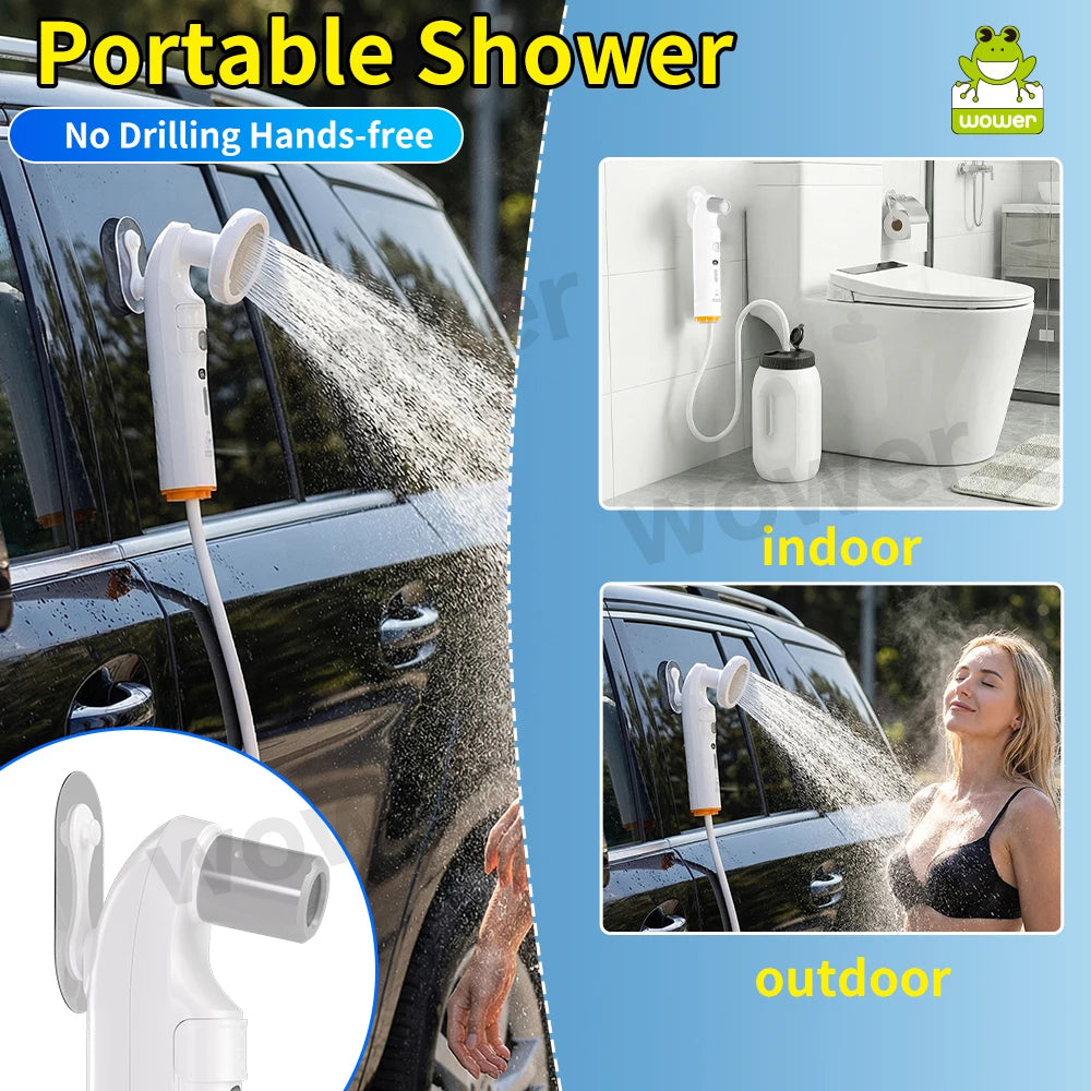 Portable Bidet Handheld Shataff Electric Bidet Dual-purpose Head for Personal Hygiene Cleaning Travel Camping Bidet RV Garden