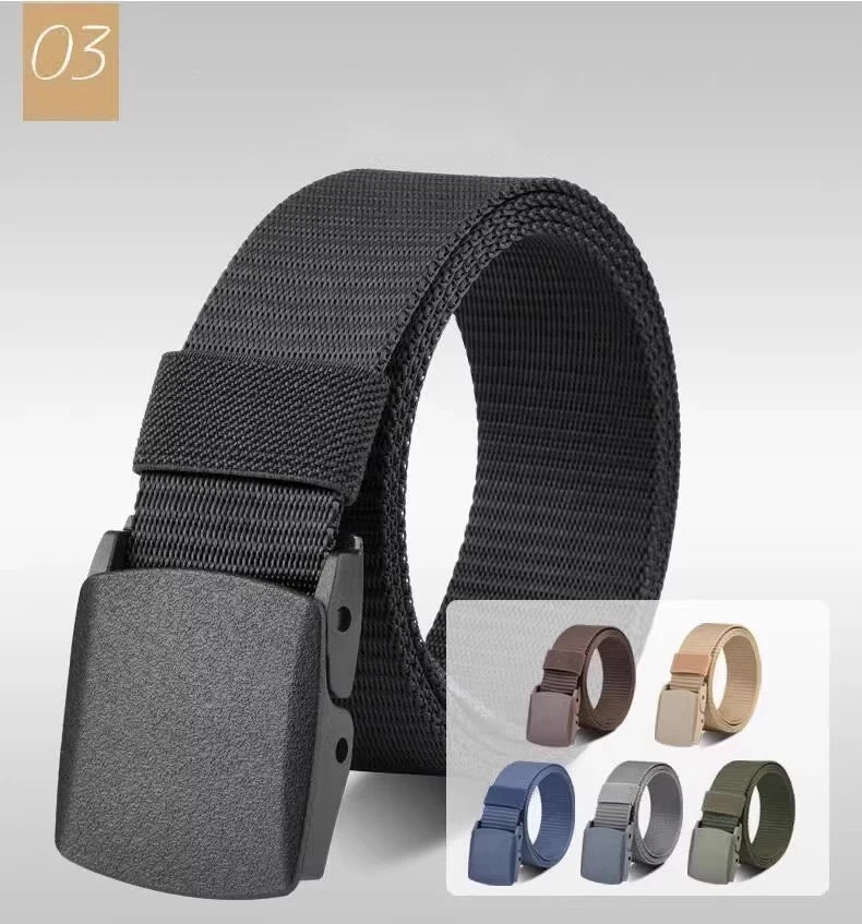Men Women Jeans Belts 120cm With Buckle Adjustable Belt Metal Free Belts Outdoor Hunting Multifunctional Tactical Canvas Belt