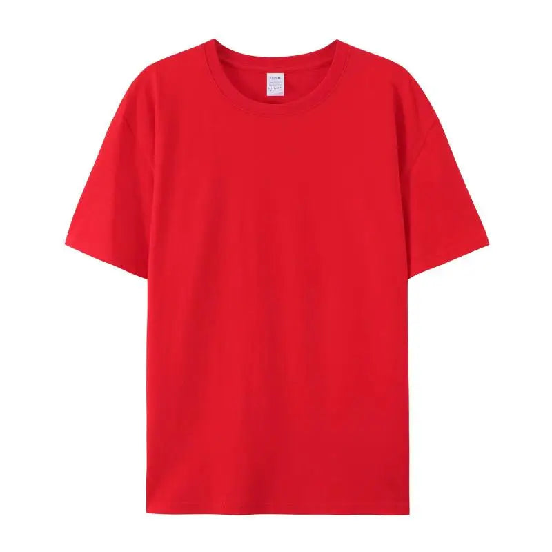 180gsm 100% Cotton T Shirt Men Custom Your Design Text  Tops Tee Men Print Your Own Design Brand Team Customization DropShipping