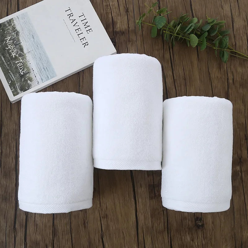 80*180/100*200cm White Large Bath Towel Thick Cotton Shower Towels Home Bathroom Hotel Adults Toalha de banho Serviette de bain