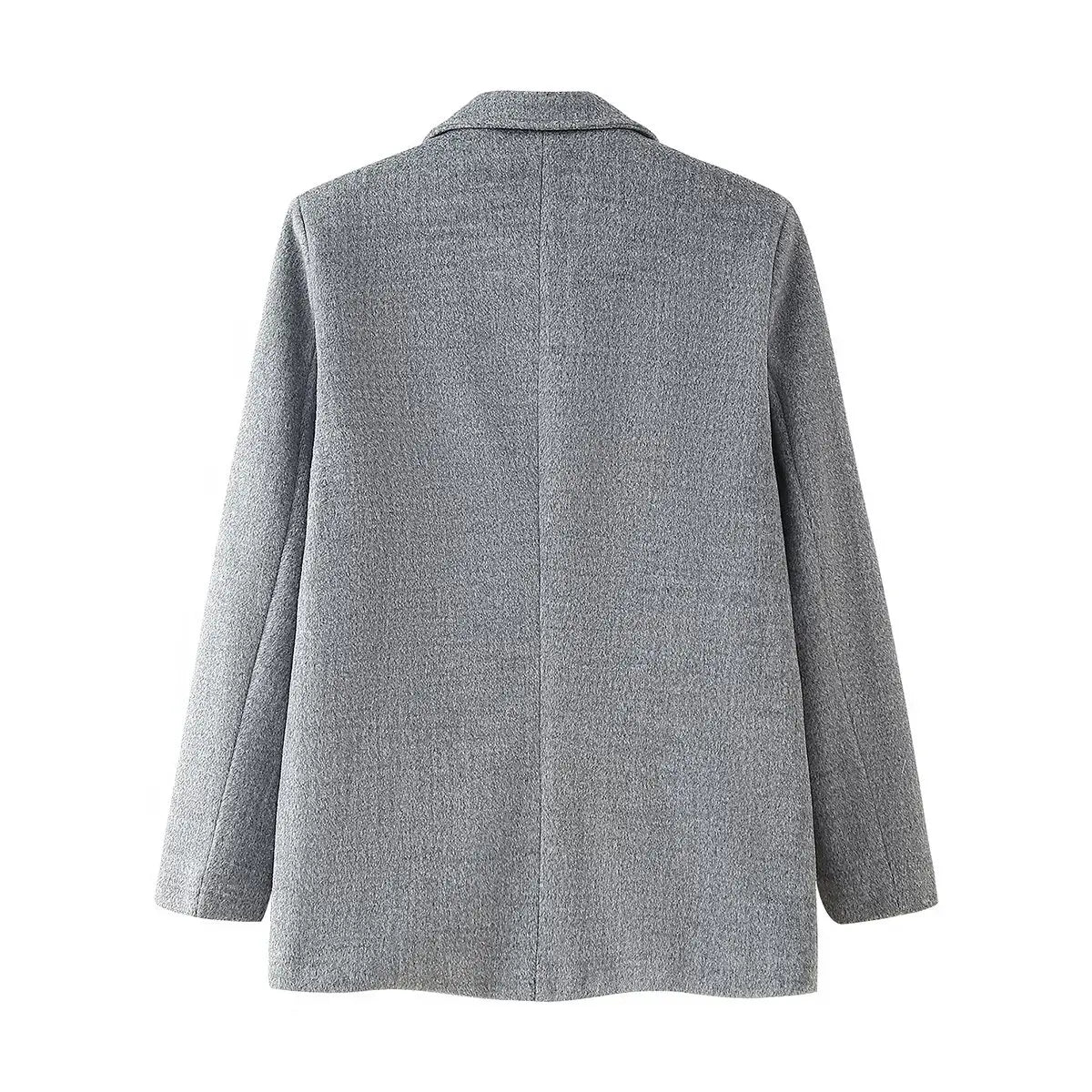 2024 European and American style woolen suit autumn and winter new fashion woolen coat jacket for women
