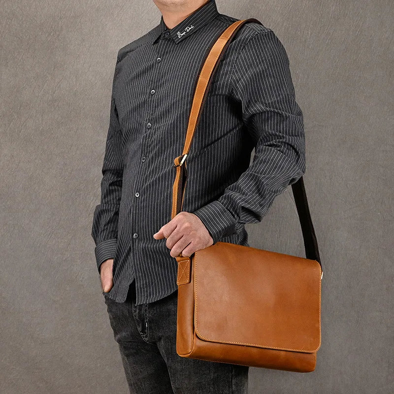 Genuine Leather Man Shoulder Bags Cow Skin Mens Casual Crossbody Bag Messenger Bag cross shoulder bag men leather