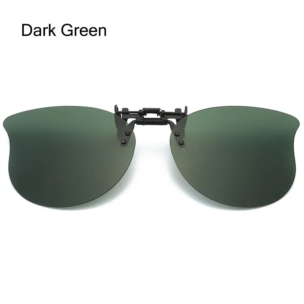 Polarized Clip On Sunglasses Over Prescription Glasses Ultra-Light UV400 Flip Up Sun Glasses Cat Eye Convenient Shades