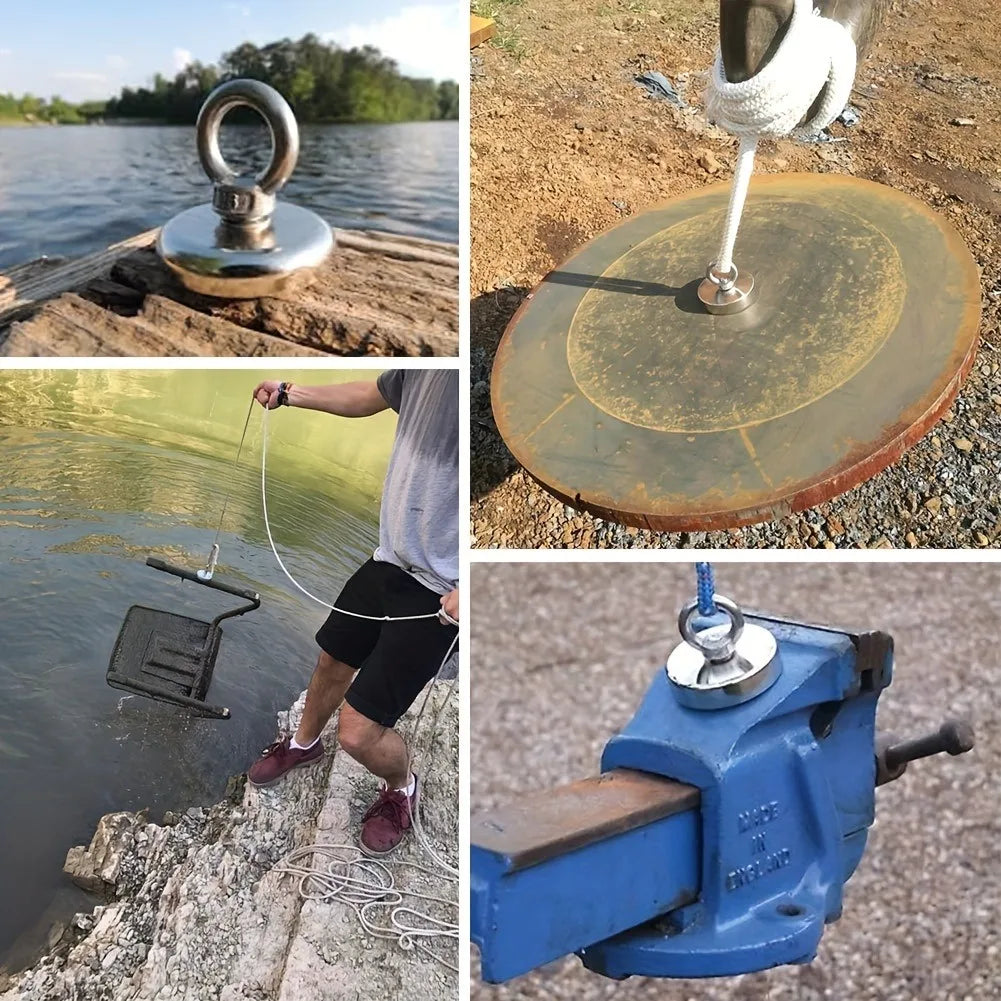 SNJ60/70/75/80/90 Pull Force strong Heavy Duty Search Magnet For River Fishing,widely use for lake,sea,home,office,outdoors