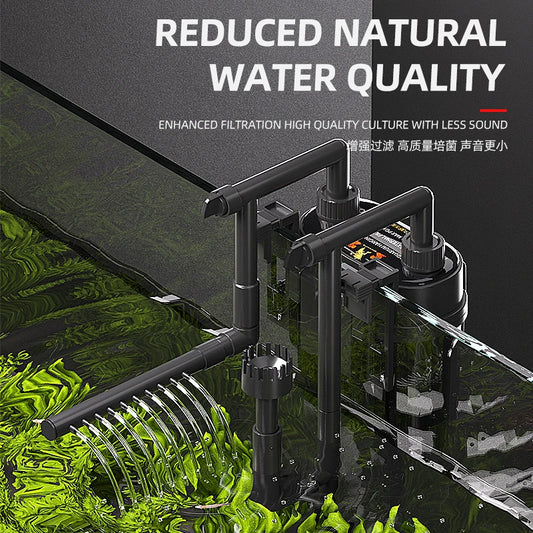 110V 220V Fish tank filter wall-mounted filter barrel external small silent external water purification filtration cycle