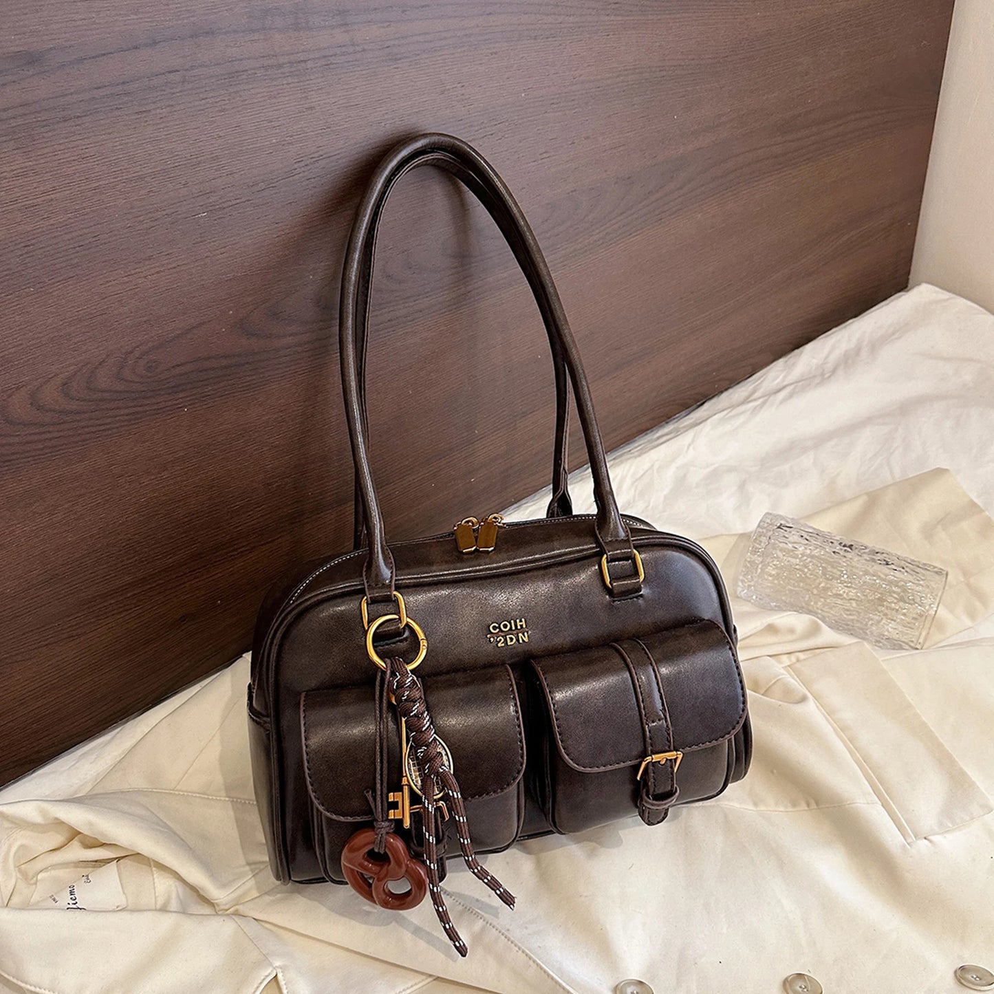 Ladies Large-Capacity Tote Bag Women Vintage Retro Chic Handbags Girl Shopping Shoulder Bag Women's Purses Top Handle Bags