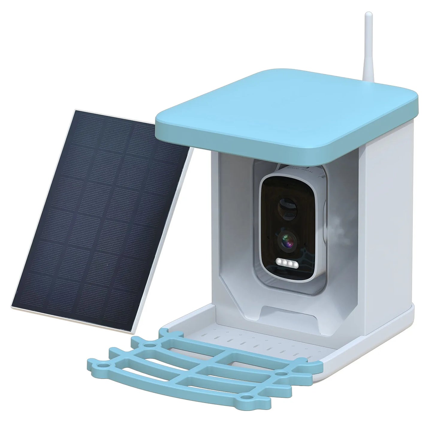 Smart Bird Feeder with Camera Solar Powered LifeNest Wireless Outdoor 4MP HD Auto Capture Videos Hummingbird Real Time Views