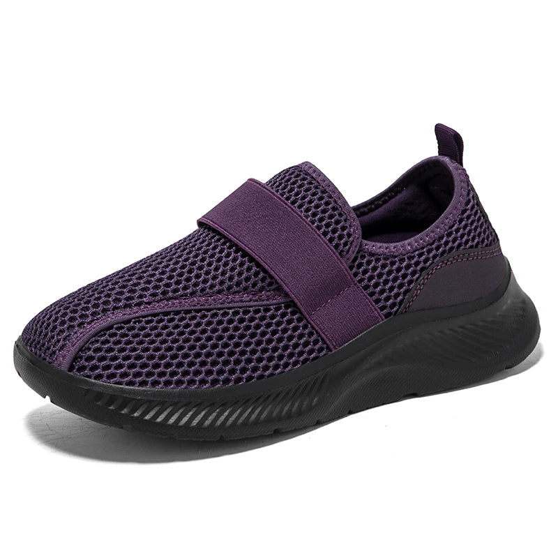 Wide Toe Box Elderly Shoes Comfort Walking Sneakers Diabetic Shoes Orthopedic Bunion Swollen Foot Hallux Valgus Thumb Eversion