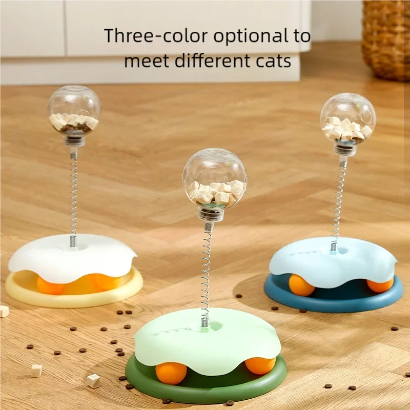 Pet Interactive Leakage Ball - Cat Turntable Toy - Food Dispenser for IQ Training for Dogs and Cats Pet Products Accessories