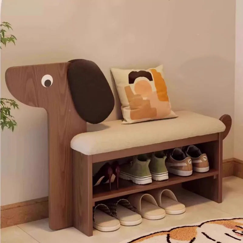 Modern Children Foot Stool Hallway Entryway Accent Pouf Mobile Unique Foot Stool Low Storage Tabouret Lounge Suite Furniture