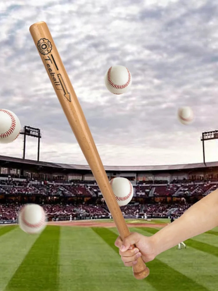 21 inch Solid Wood Baseball Bat Professional Hardwood Baseball Stick Softball Outdoor Sports Fitness Equipment Self-Defense Gear