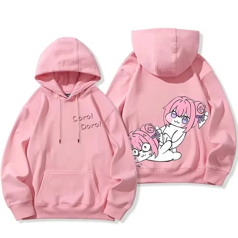 Doro Character Funny Sweatshirts hoodies Unisex Oversized Fleece warm Casual Print high quality hot product Couples Comfortable