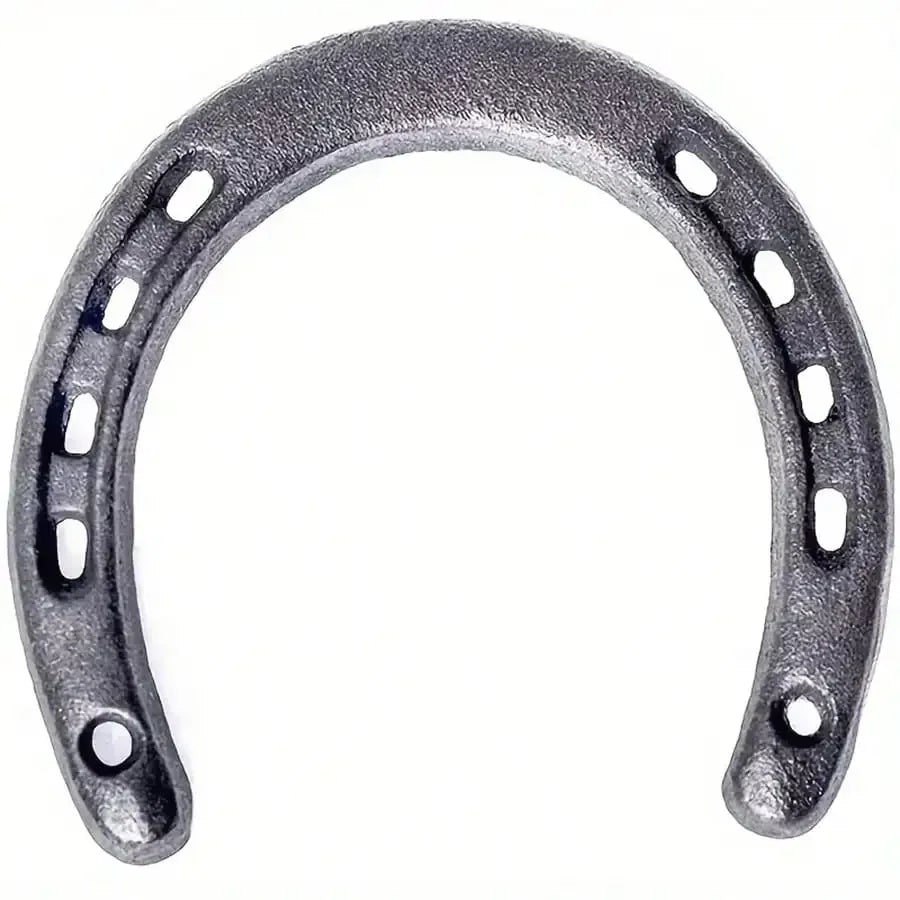 Set of 4 Cast Iron Horseshoes  Hoof Care Excellent Grip and Stability Features Resistant to Wear and Tear for Long - Term Use