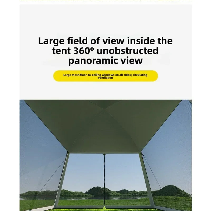 Large Outdoor Tent Canopy Sunshade Screen Gazebo Portable Mosquito Proof Camping Shelter
