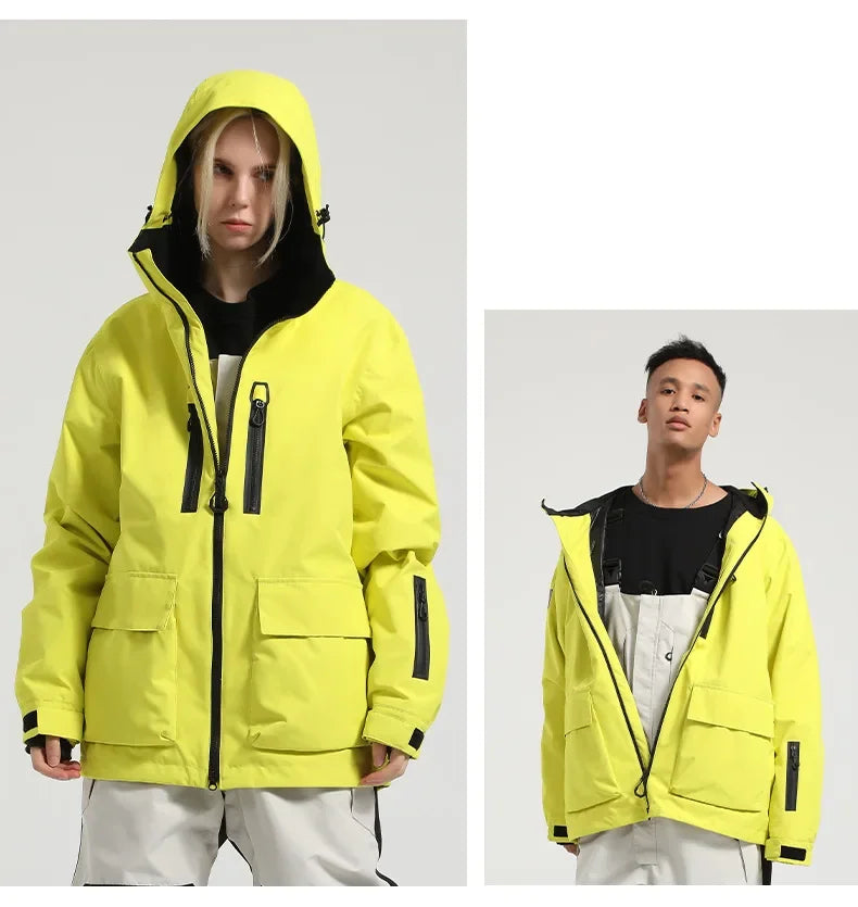 Winter New Skiing Jackets Thickened Warm Winter Clothes Outdoor Sport Waterproof Jackets Loose Couple Snow Coats Snowboard Tops