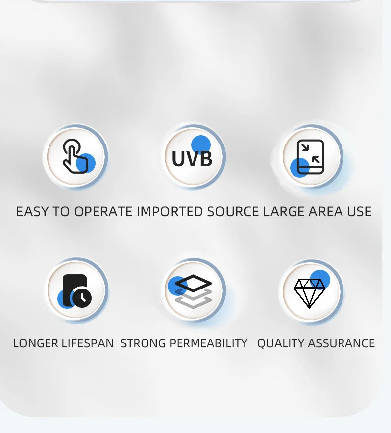 Uvb Lamp Vitiligo Physical Therapy Equipment Narrowband Light Lamp Medical Light Source UV 311nm Therapy For Psoriasis Eczema