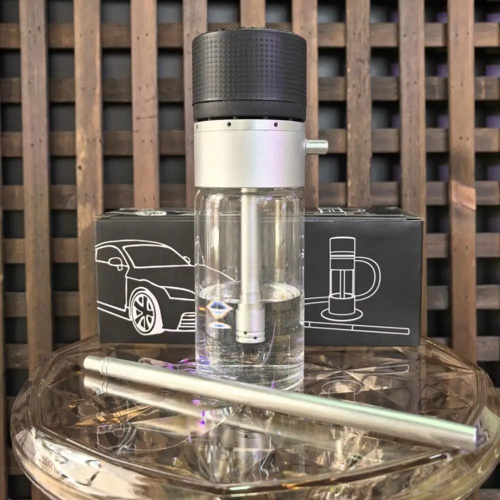 DONIRT High Quality Shisha Pipes Smoking Glass Hookah Set with Bowl Chicha Hose Portable Smoke Accessories Gifts for Car Home
