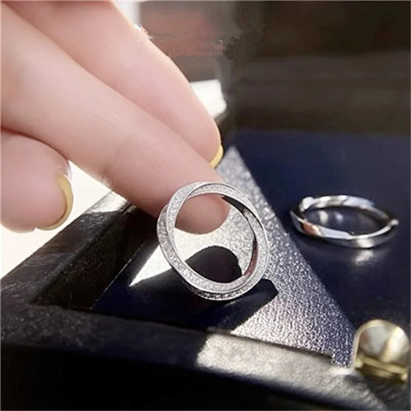 CC Sterling Ring For Women Marriage Fashion Accessories Fine Engagement Proposal White Gold Plated Wedding Jewelry CC708